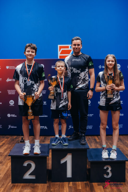 Trzy medale Mistrzostw Polski w Squashu. Club Squash Wałbrzych