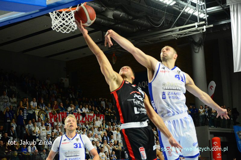 Górnik Zamek Książ Wałbrzych - PGE Start Lublin 87:72 (18. kolejka Orlen Basket Liga), fot. Jakub Zima, Sportowy Wałbrzych TV