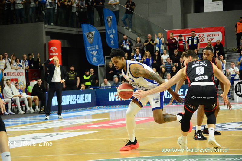 Górnik Zamek Książ Wałbrzych - PGE Start Lublin 87:72 (18. kolejka Orlen Basket Liga), fot. Jakub Zima, Sportowy Wałbrzych TV