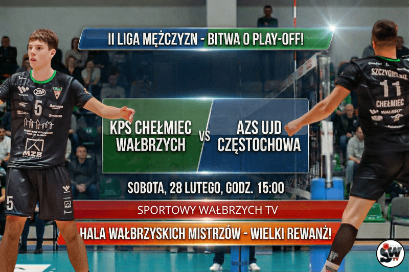 Bitwa o play-off! KPS Chełmiec Wałbrzych podejmuje AZS Częstochowa
