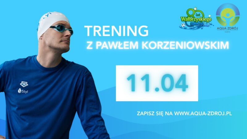 Start Amatorskiej Ligi Pływackiej i trening z Pawłem Korzeniowskim już w ten weekend w Aqua Zdroju!